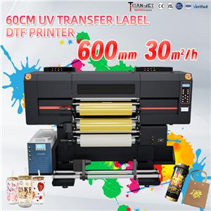 6 HEADS 60CM UV TRANSFERLABEL DTF PRINTER
